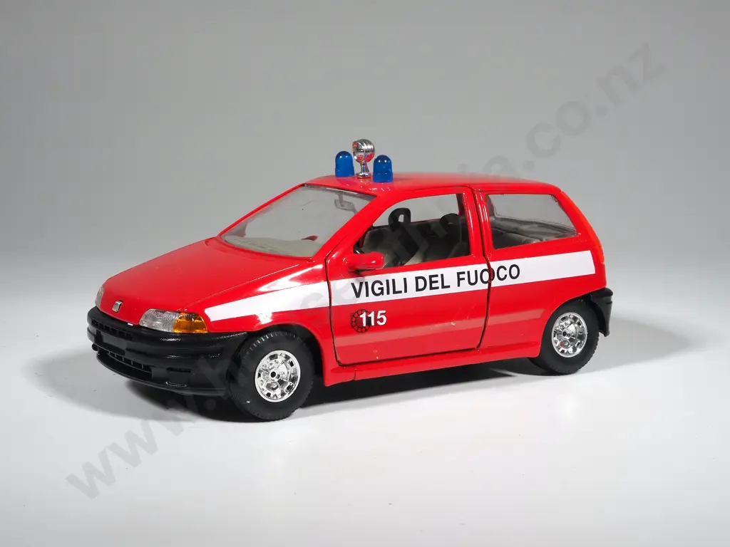 Bburago Fiat Punto Fire Car Image 1++