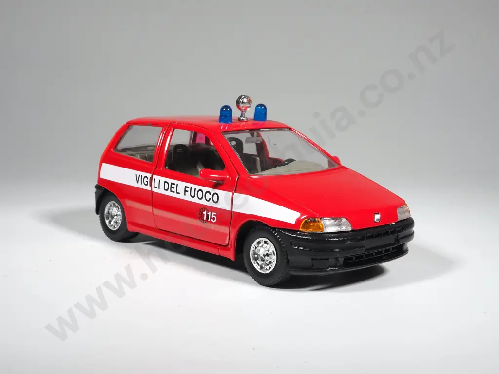 Bburago Fiat Punto Fire Car Image 1++