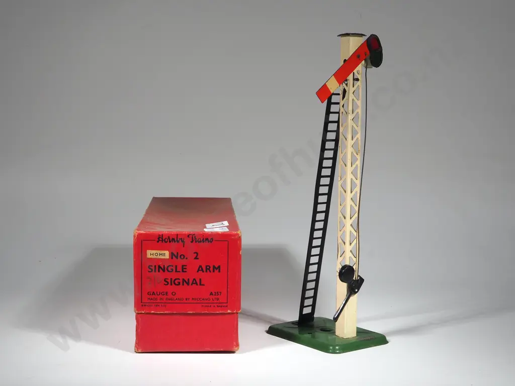 Boxed Meccano No. 2 Single Arm Signal  Gauge 0 A257 Hornby Trains Image 1++