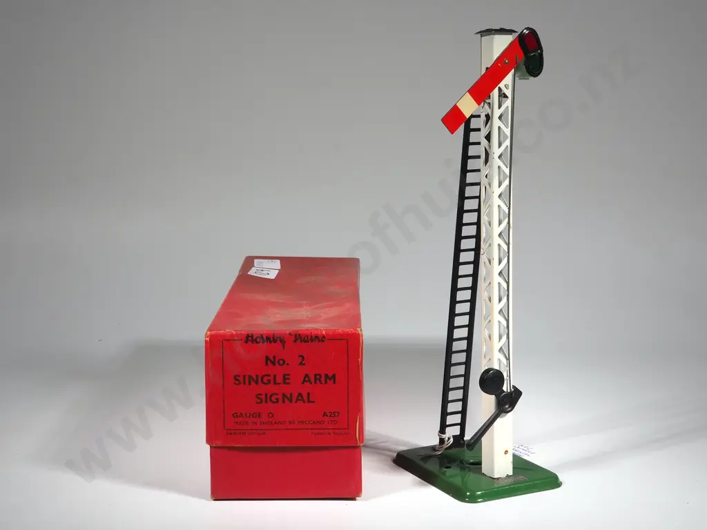 Boxed Meccano No. 2 Single Arm Signal  Gauge 0 A257 Hornby Trains Image 1++