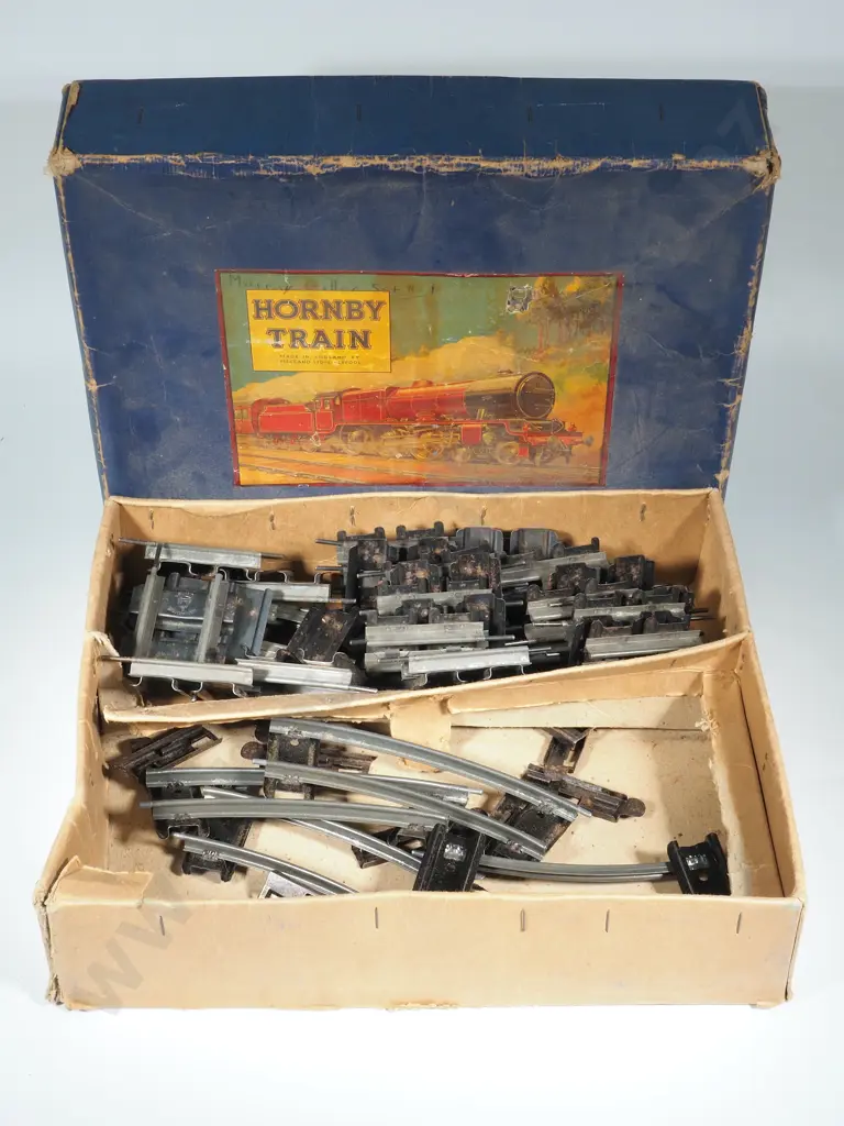 Hornby Train M1 Goods Set Gauge 0 Box with Contents A/F Image 1++
