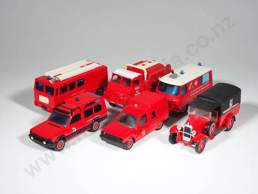 Lot of Six Solido French Fire Appliances Image 1++