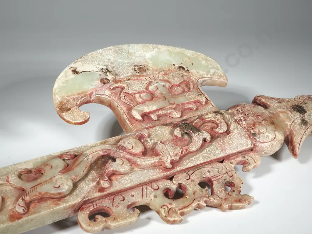 Chinese Carved Jade Rui Ceremonial Axe, A Traditional Chinese Ceremonial Object & Talisman Image 1++