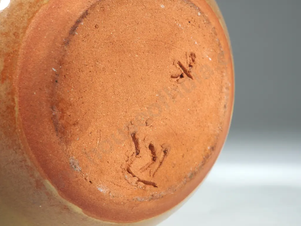 Yellow Glazed Ginger Jar w Pierced Lid for Potpourri Image 1++