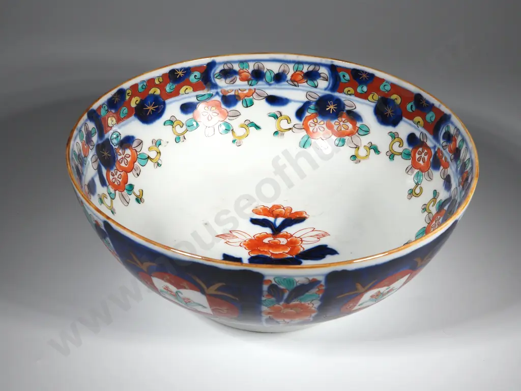 Imari Porcelain Bowl  Originating From Arita  In Vibrant Colours Image 1++