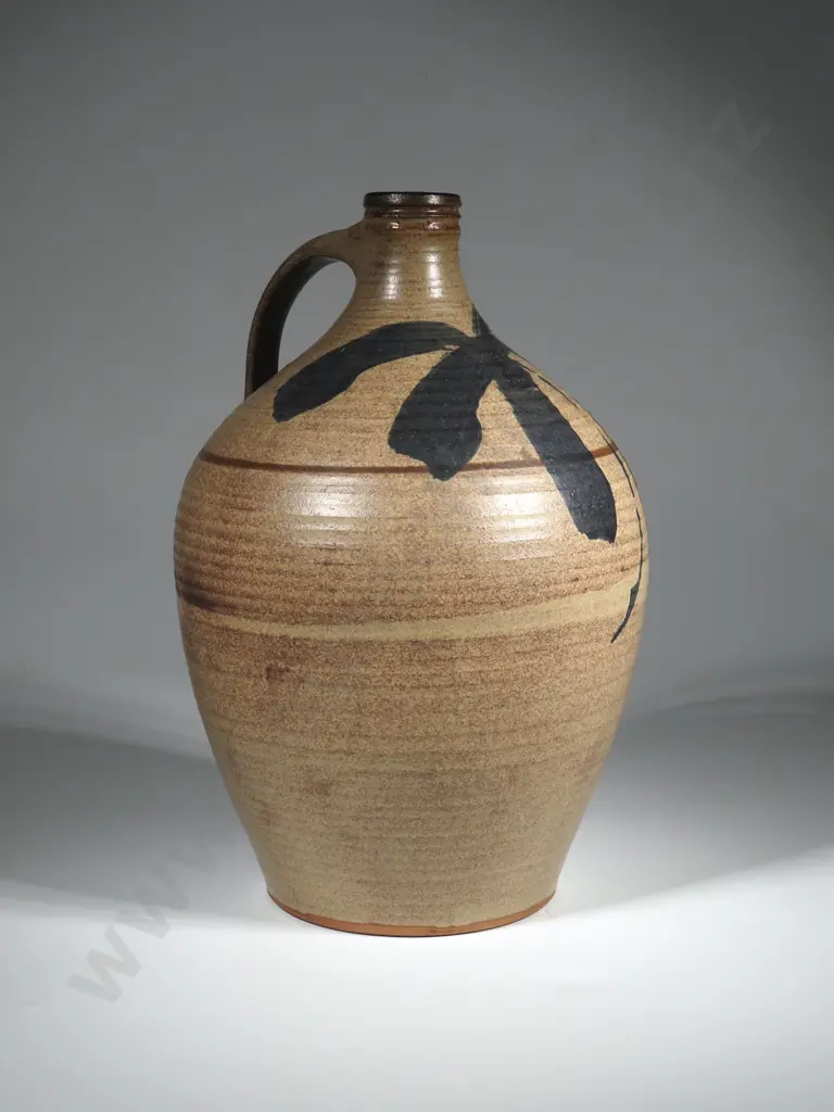 Japanese Pottery Jug. Signed Underneath Image 1++