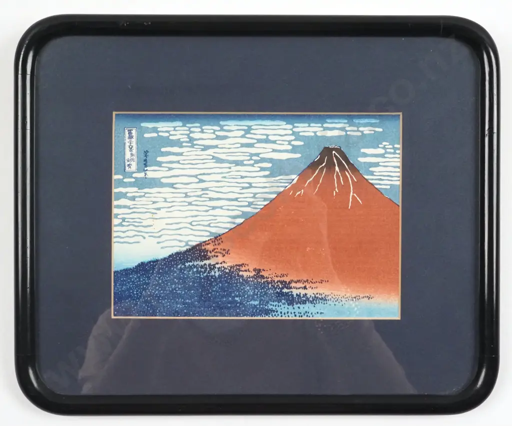 Katsushika Hokusai, Thunderstorm Beneath The Summit. Woodblock Print, From The Series 36 Views Of Mt Fuji Image 1++