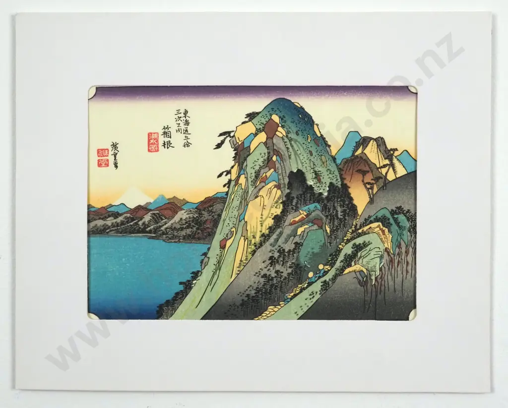 Envelope Containing Two Woodblock Prints. Both By Utagawa Hiroshige. One Part Of Hiroshiges' Famous View Of Edo, Image 1++