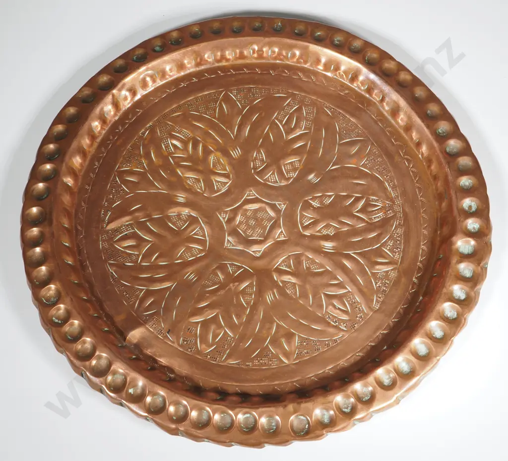 Ornamental Turkish Copper Tray Image 1++