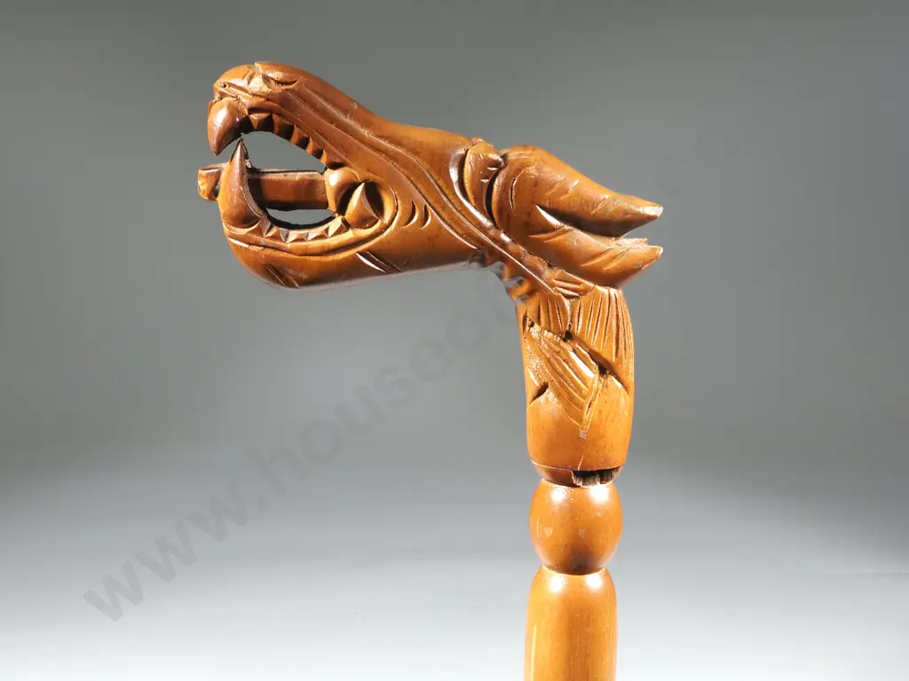 Chinese Walking Stick With Dragon Head Handle  Image 1++