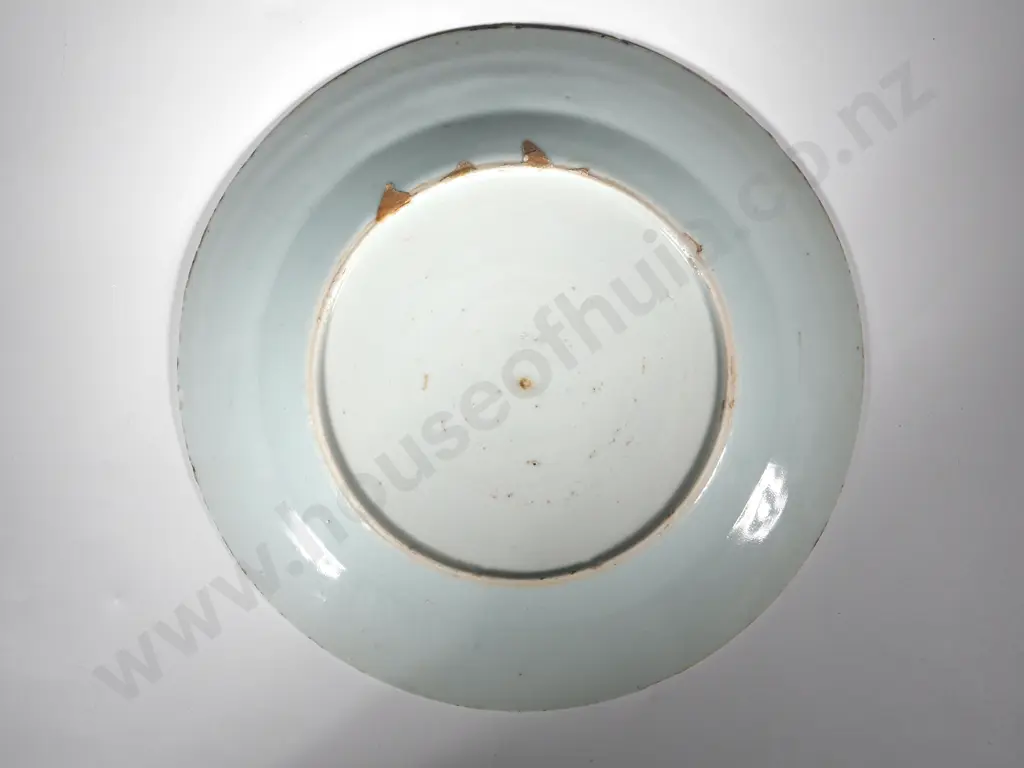 Blue & White Exportware Plate - Probably 18th Century Image 1++