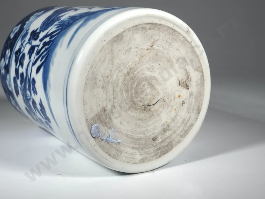 18th Century Chinese Export Canton Porcelain   Blue & White Mug/ Tankard. Hgt 130mm Image 1++