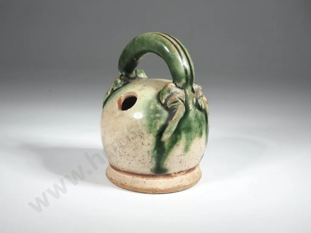 Rare 16th/17th Vietnamese Lime Pot w Contents. Image 1++