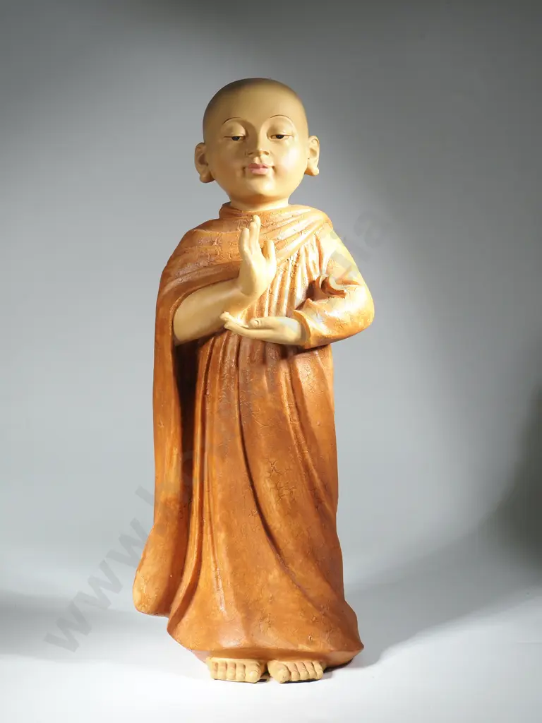 Plaster Figure Of A Buddhist Monk Image 1++