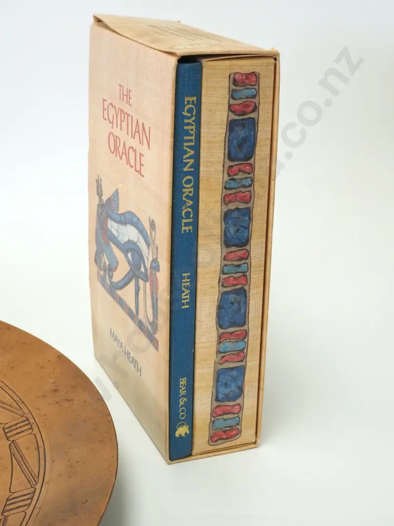 Egyptian Oracle Cards & Accompanying Large Brass Tray. Image 1++