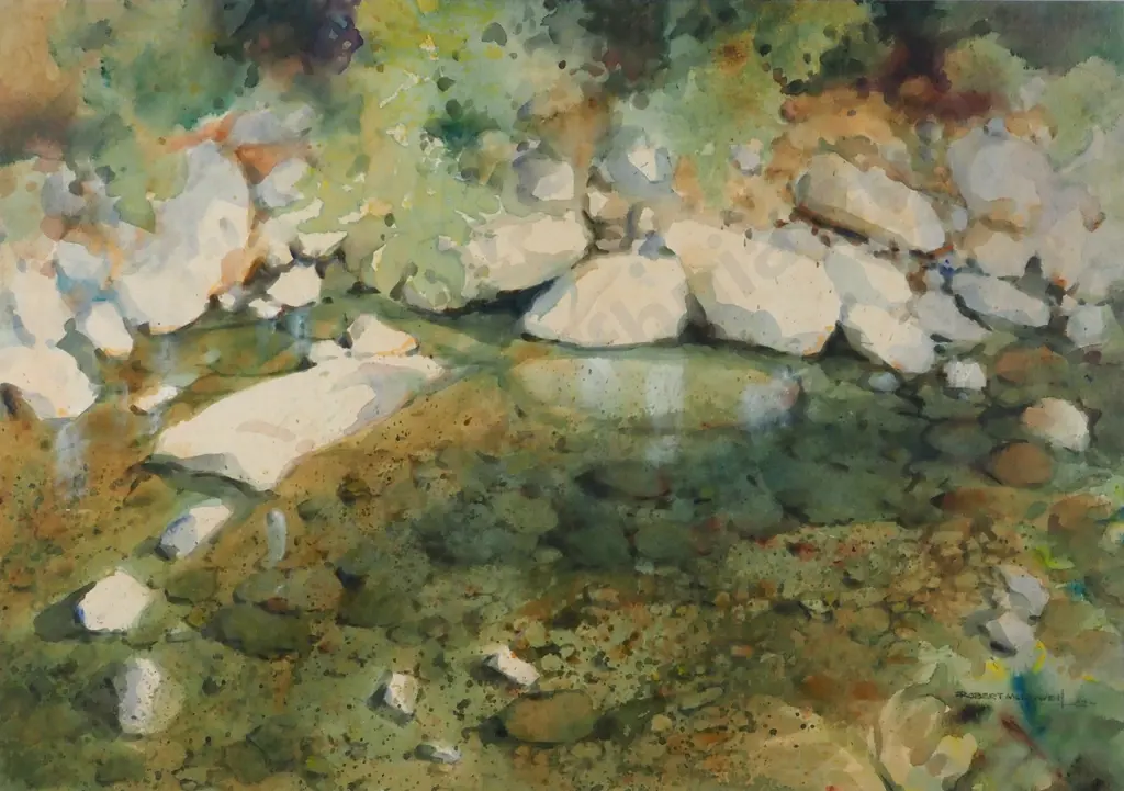 Robert McDowell. 1982. 'Pond'. Watercolour. Image 1++