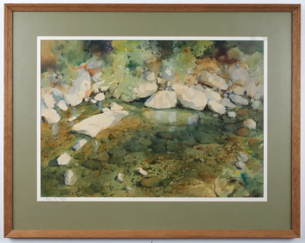 Robert McDowell. 1982. 'Pond'. Watercolour. Image 1++