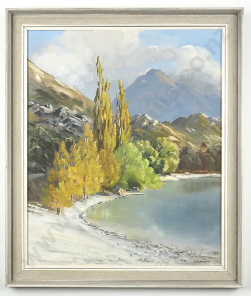 L. O'Callaghan. 1975. Calm before the Storm, Glendhu Bay. Oil on Board. Image 1++