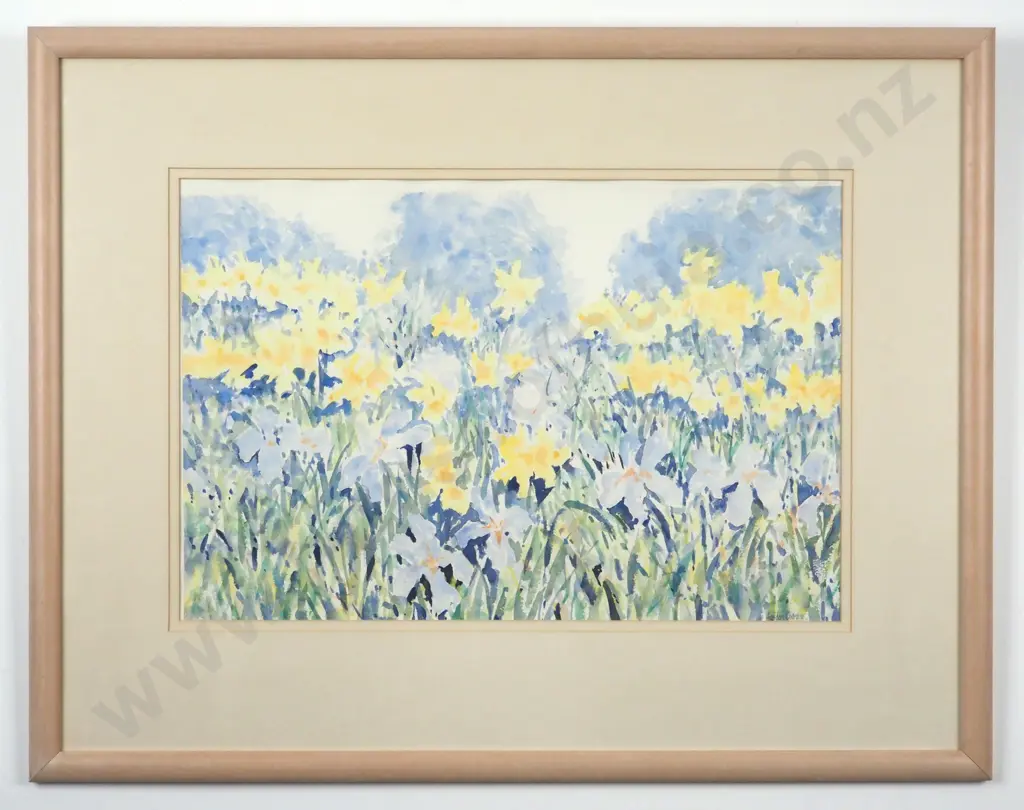 Gordon Sharp. 1994. In a Field Growing Wild.  Watercolour. Image 1++