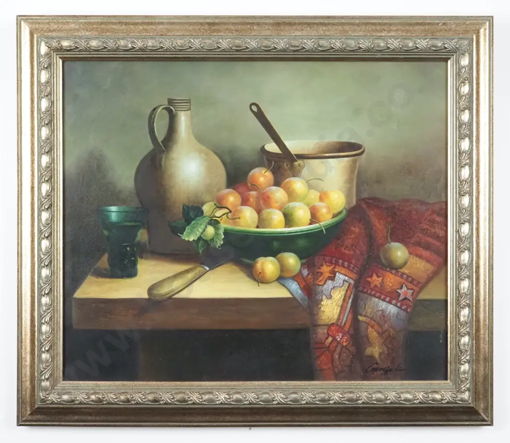 George Lion? Still Life - Fruit & Kilim. Image 1++