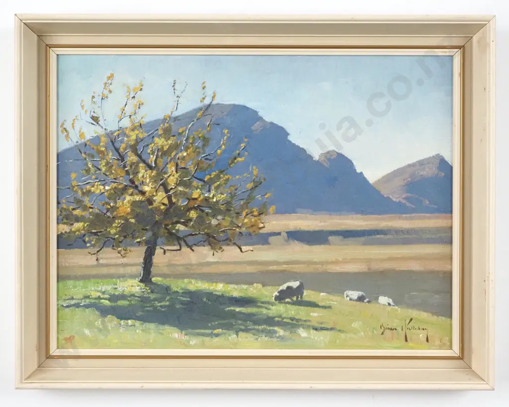 Brian Halliday. The Apple Tree. Oil on Board. Image 1++