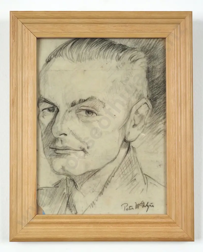 Peter McIntyre. Portrait of my Father. Graphite On Paper. Image 1++
