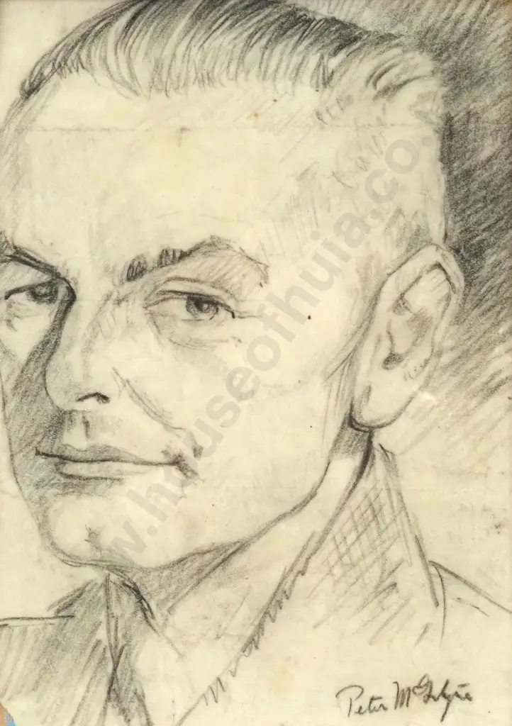 Peter McIntyre. Portrait of my Father. Graphite On Paper. Image 1++