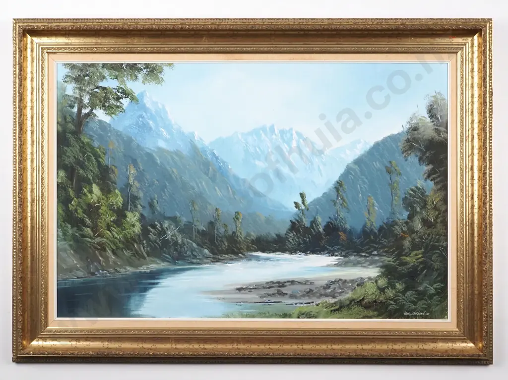 Don Parlane. Mount Christina. Oil On Board. Image 1++