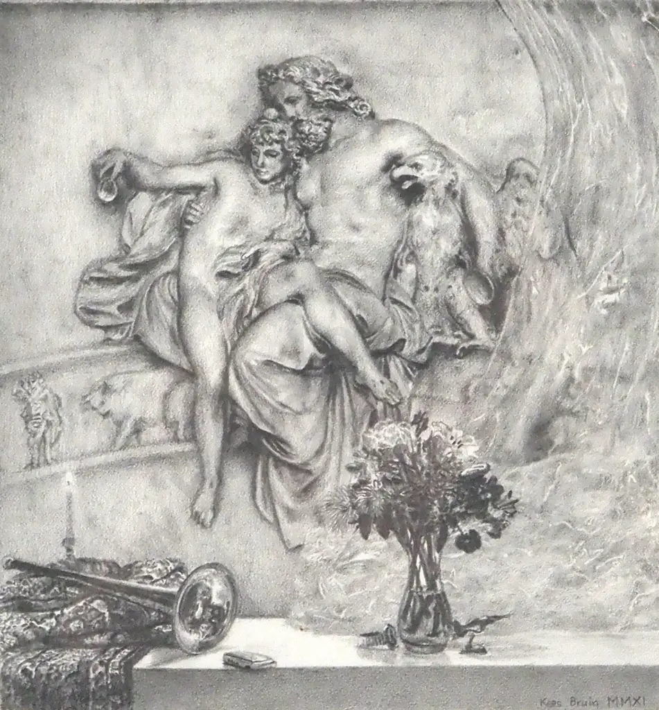 Kees Bruin. MMXI Unveiling the 'Arc of the Covenant' and Still Life. Sketch. Image 1++