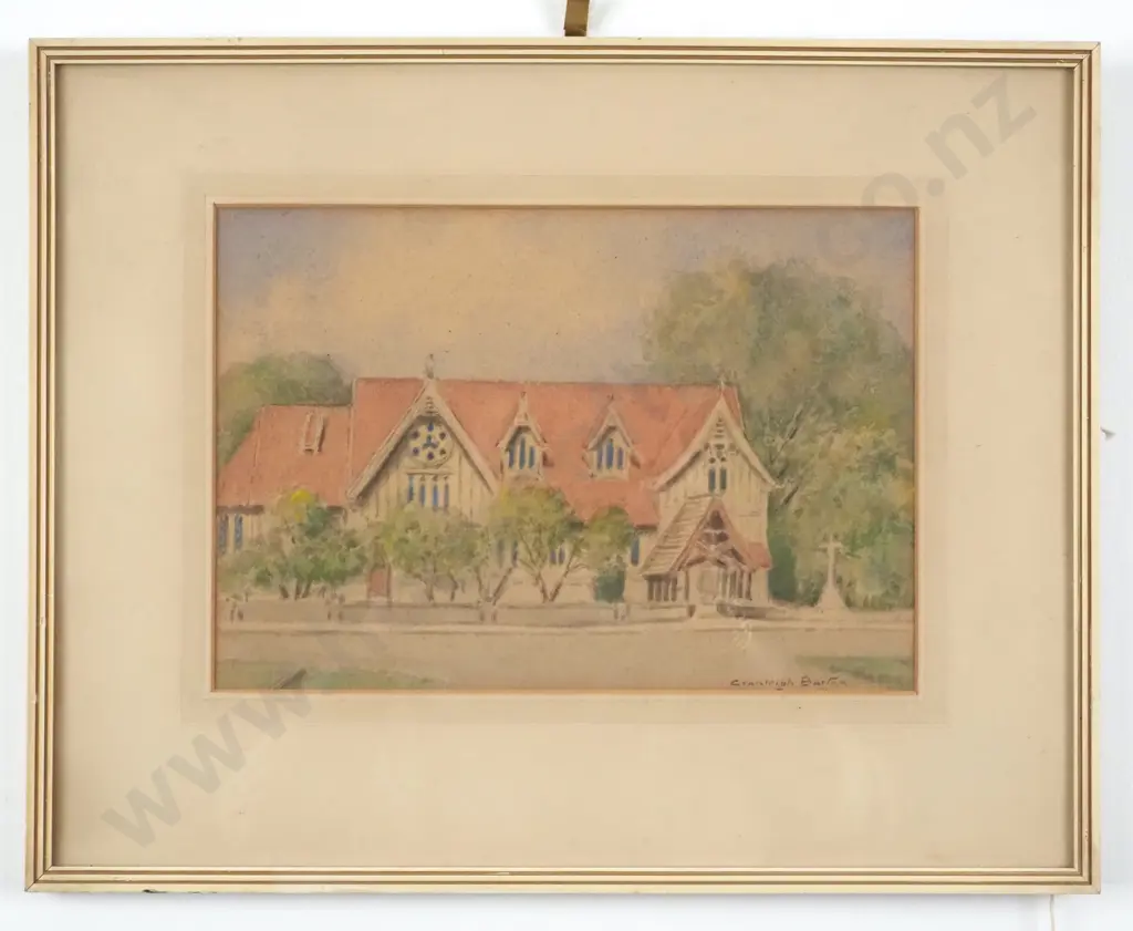 Cranleigh Barton. Chapel Scene. Watercolour. Image 1++