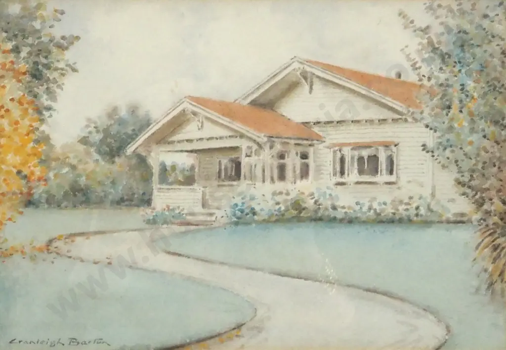 Cranleigh Barton. Bungalo. Watercolour. Image 1++