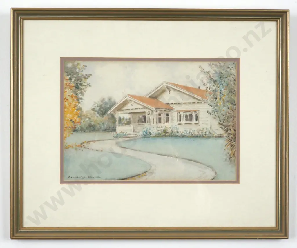 Cranleigh Barton. Bungalo. Watercolour. Image 1++