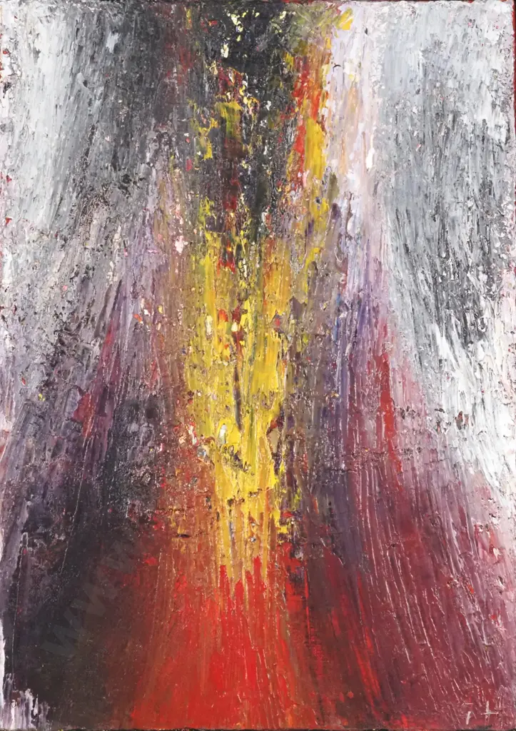 G. Hithcock.  Fire. Acrylic on Canvas. Image 1++