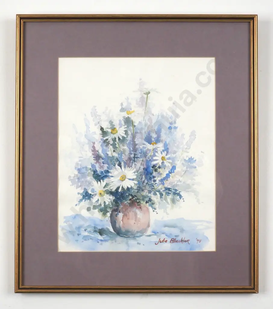 Julie Blackler. 1994. Country Flowers. Watercolour. Image 1++