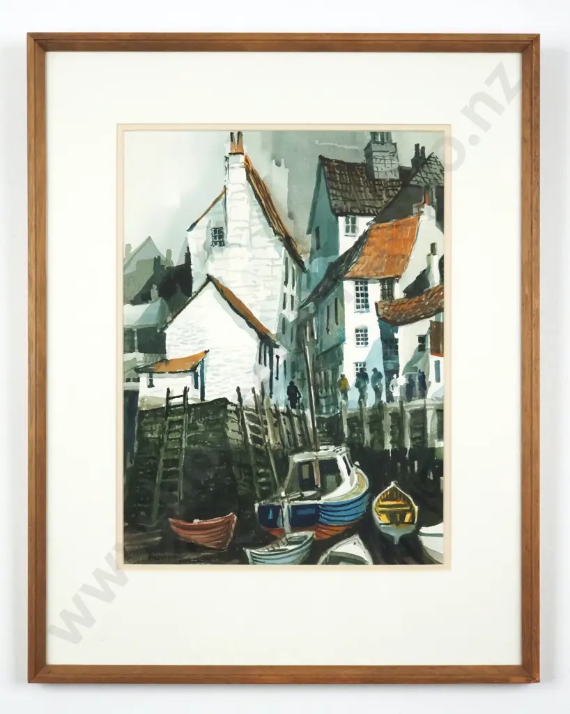 Clark Esplin. Polperro, Cornwall England. Watercolour. Image 1++