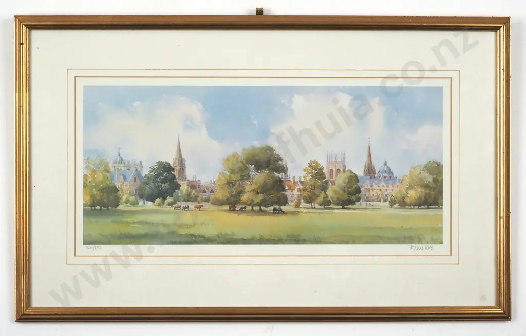 Valerie Potts. New College Oxford. Watercolour Print 506/850. Image 1++