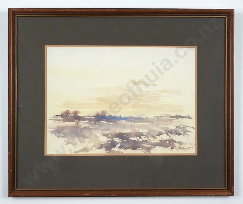 G.A. Genet. Evening Sky - Claremont. Watercolour. Image 1++