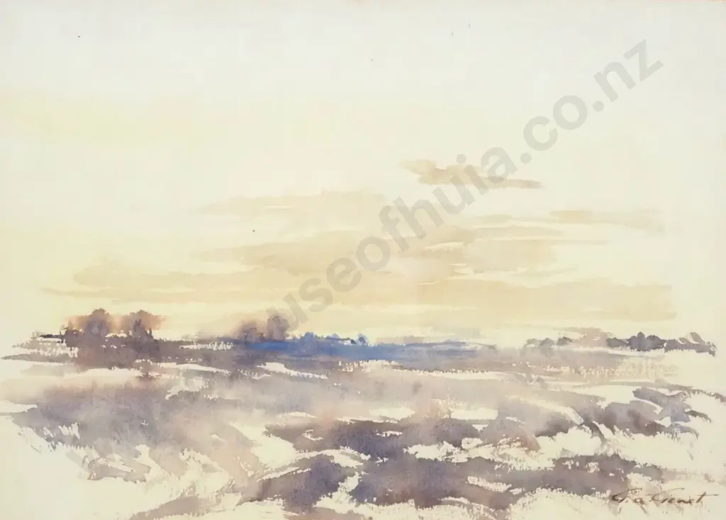 G.A. Genet. Evening Sky - Claremont. Watercolour. Image 1++