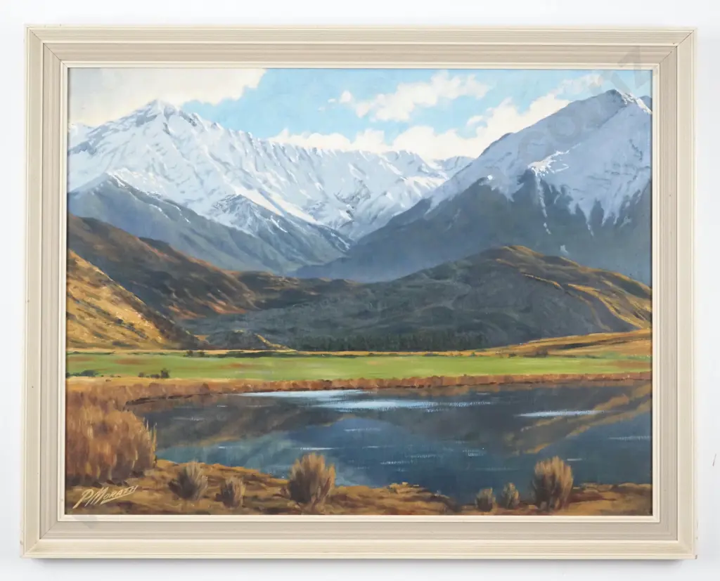 P. Morath. Lake Grasmere.  Acrylic on Board. Image 1++