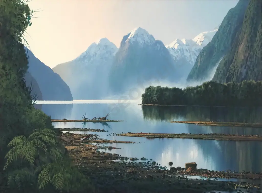 Graeme Brinsley. Milford Sound. Oil On Board. Image 1++