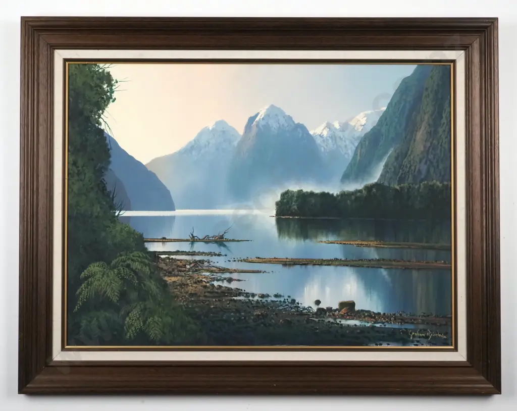 Graeme Brinsley. Milford Sound. Oil On Board. Image 1++
