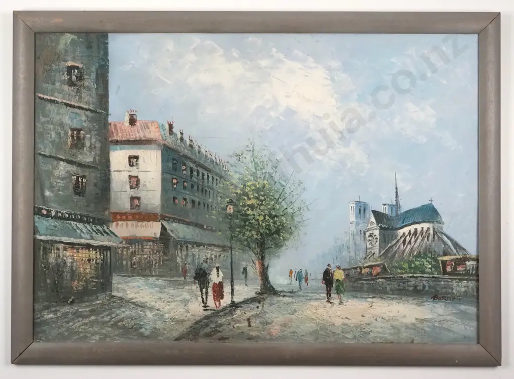 Caroline Burnett. Notre Dame Enveloped in an Early Morning Scarf of Autumn Mist. Image 1++