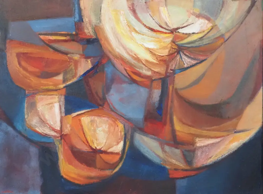 Gypsy Poulston. " Cubist" Oil On Board. Image 1++