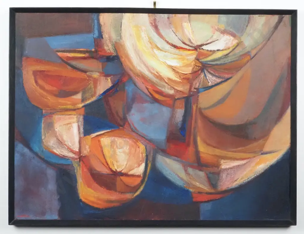 Gypsy Poulston. " Cubist" Oil On Board. Image 1++