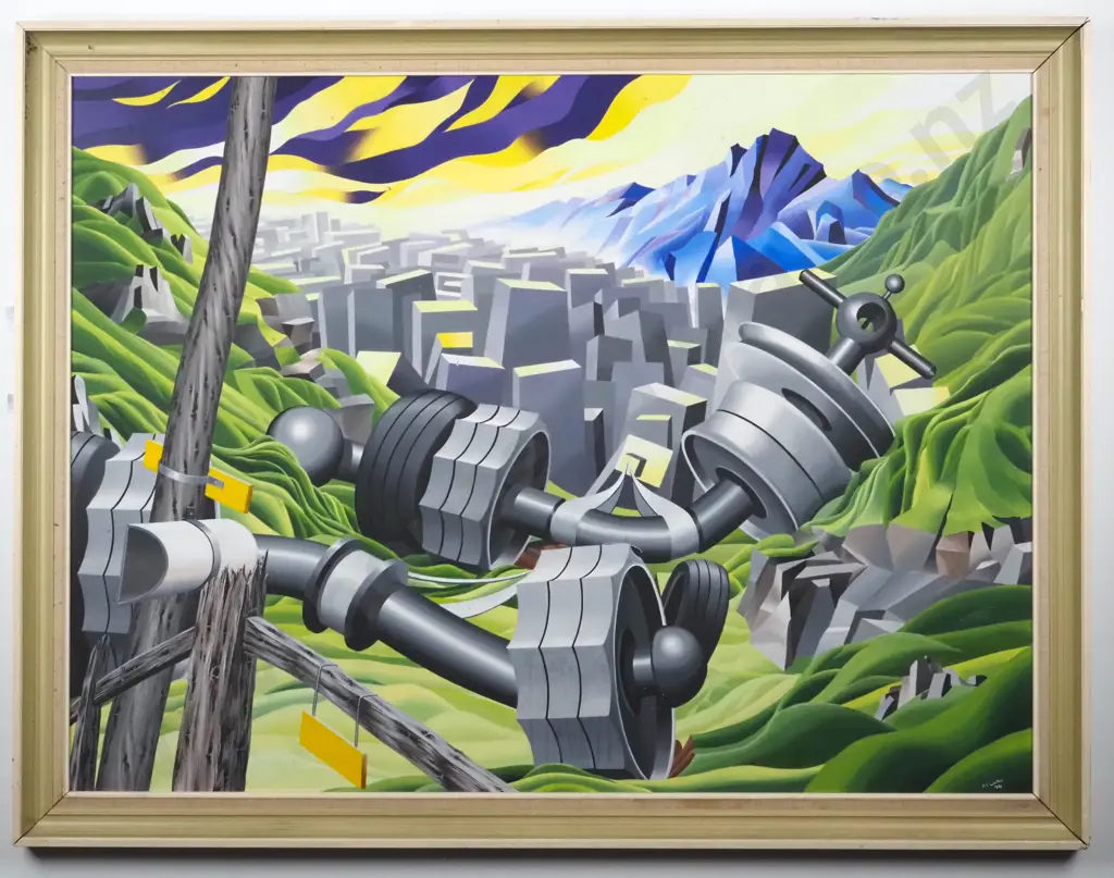 Andrew Coates. 1974. Confines Of Man.  Acrylic On Board. Image 1++