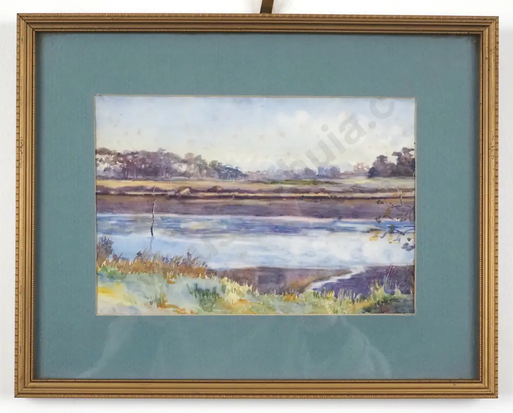 M.G. Bartlett. 16 May 1917. Heathcote River. Watercolour on Paper. Image 1++