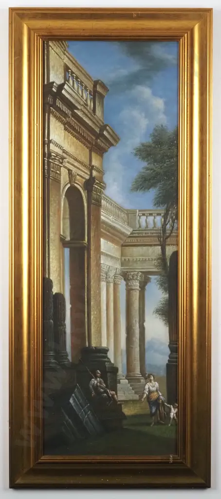 I Need to Pass - Mother, Child & Centurion. Scene from Ancient Rome. Oil on Board. Image 1++