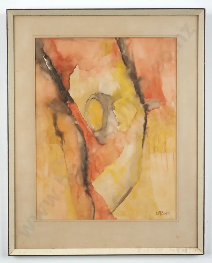L.M. Bunt. Abstract Composition. Watercolour. Image 1++