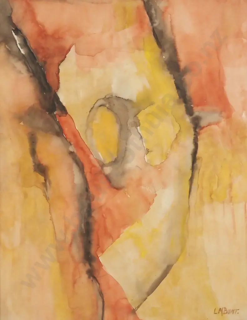 L.M. Bunt. Abstract Composition. Watercolour. Image 1++