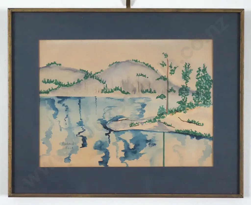 Barbara Roux. Lake Scene. Watercolour. Image 1++
